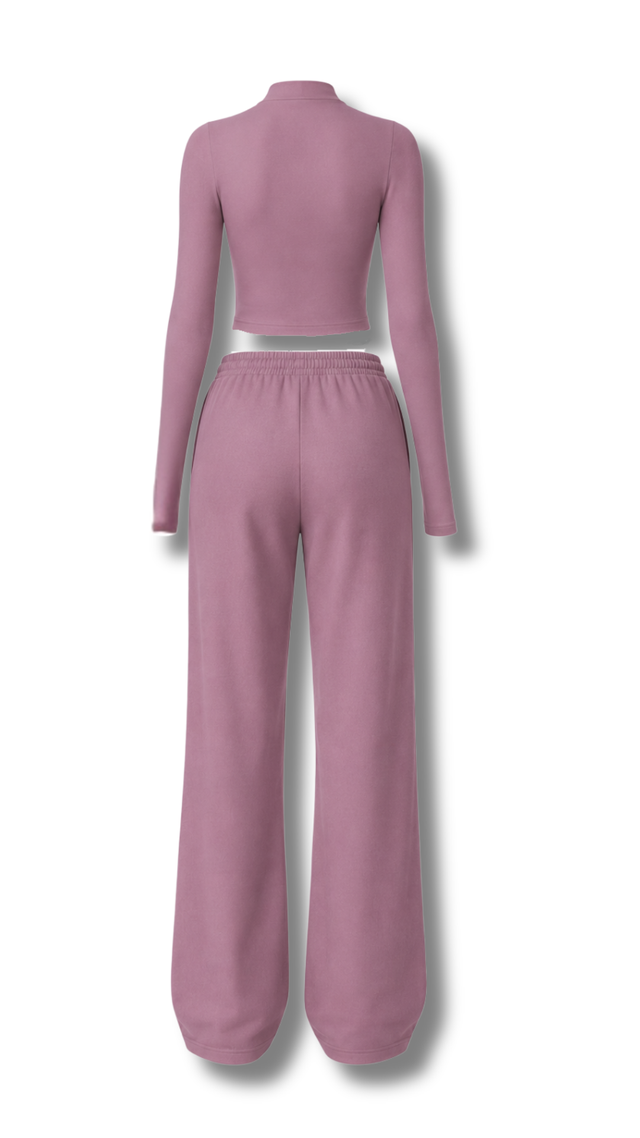 MYAAS Signature Long Sleeve Lounge Set – Dusty Rose